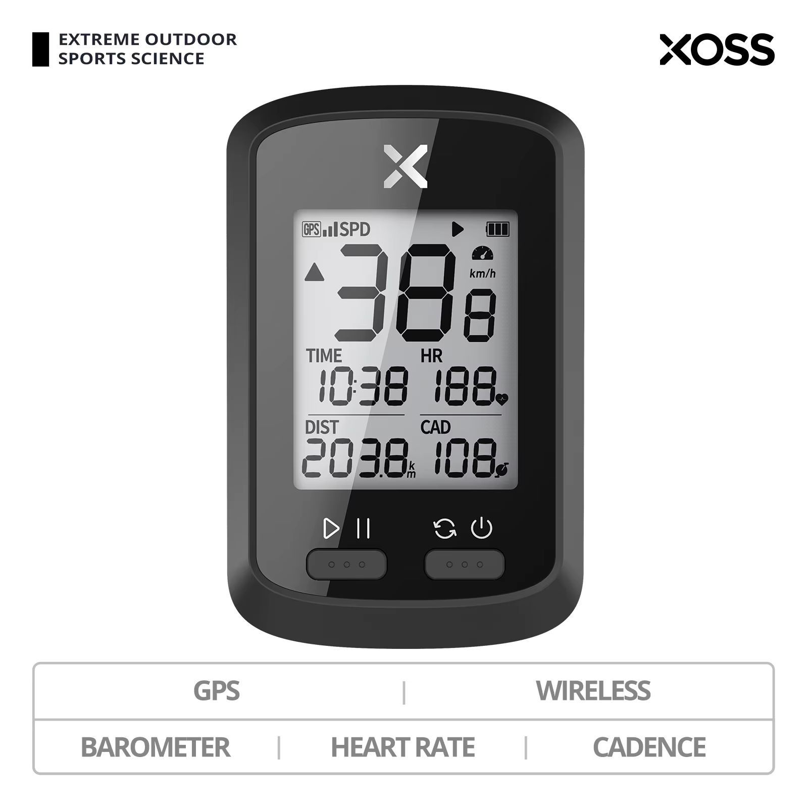 XOSS G/G Plus GPS ordinateur de vélo sans fil étanche compteur de vitesse de cyclisme ANT +