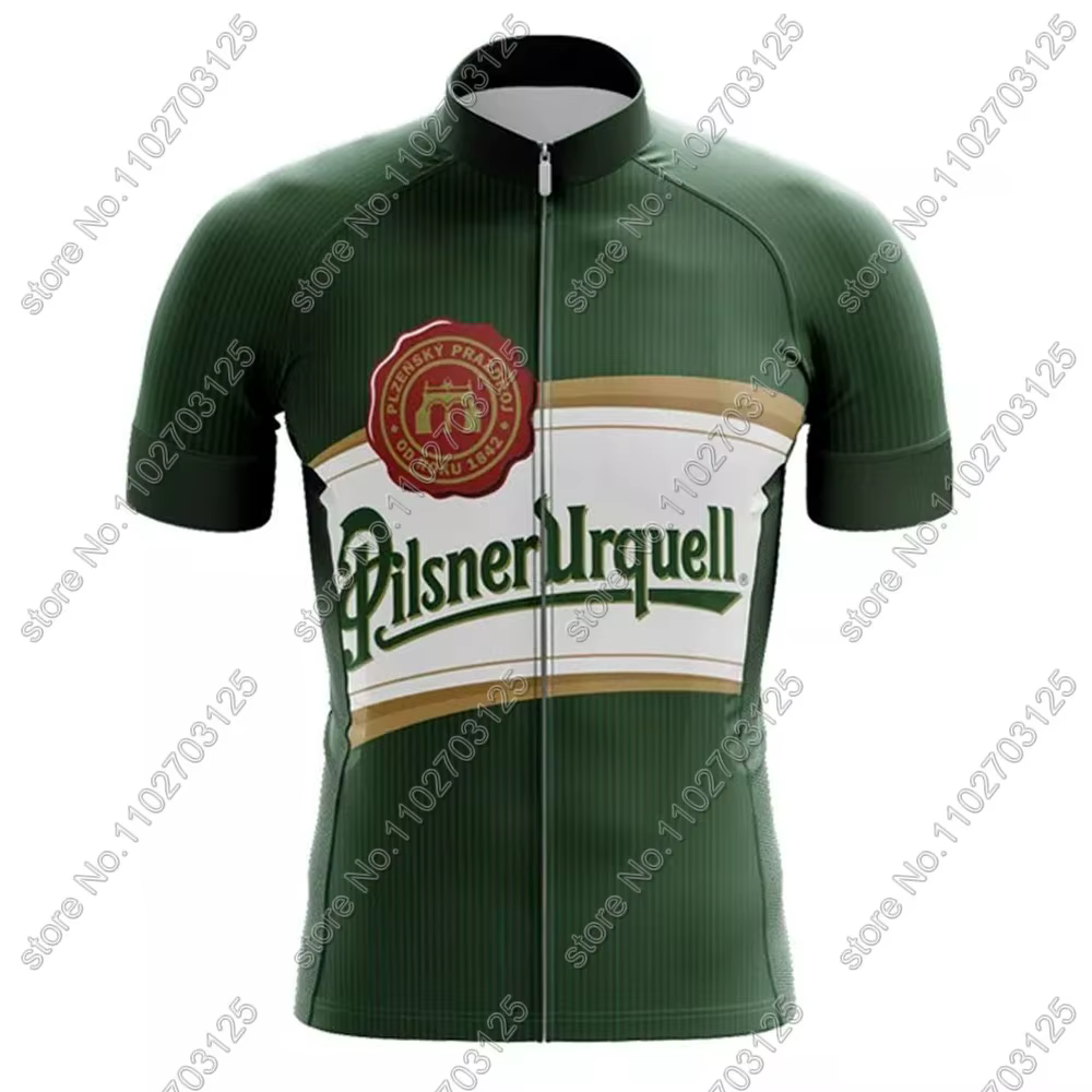 Drink Beer 2025 Maillot de cyclisme ensemble vert vêtements vélo de route chemises tchèques costume