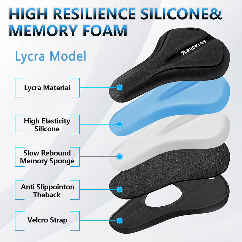Housse de selle de vélo BUCKLOS en silicone