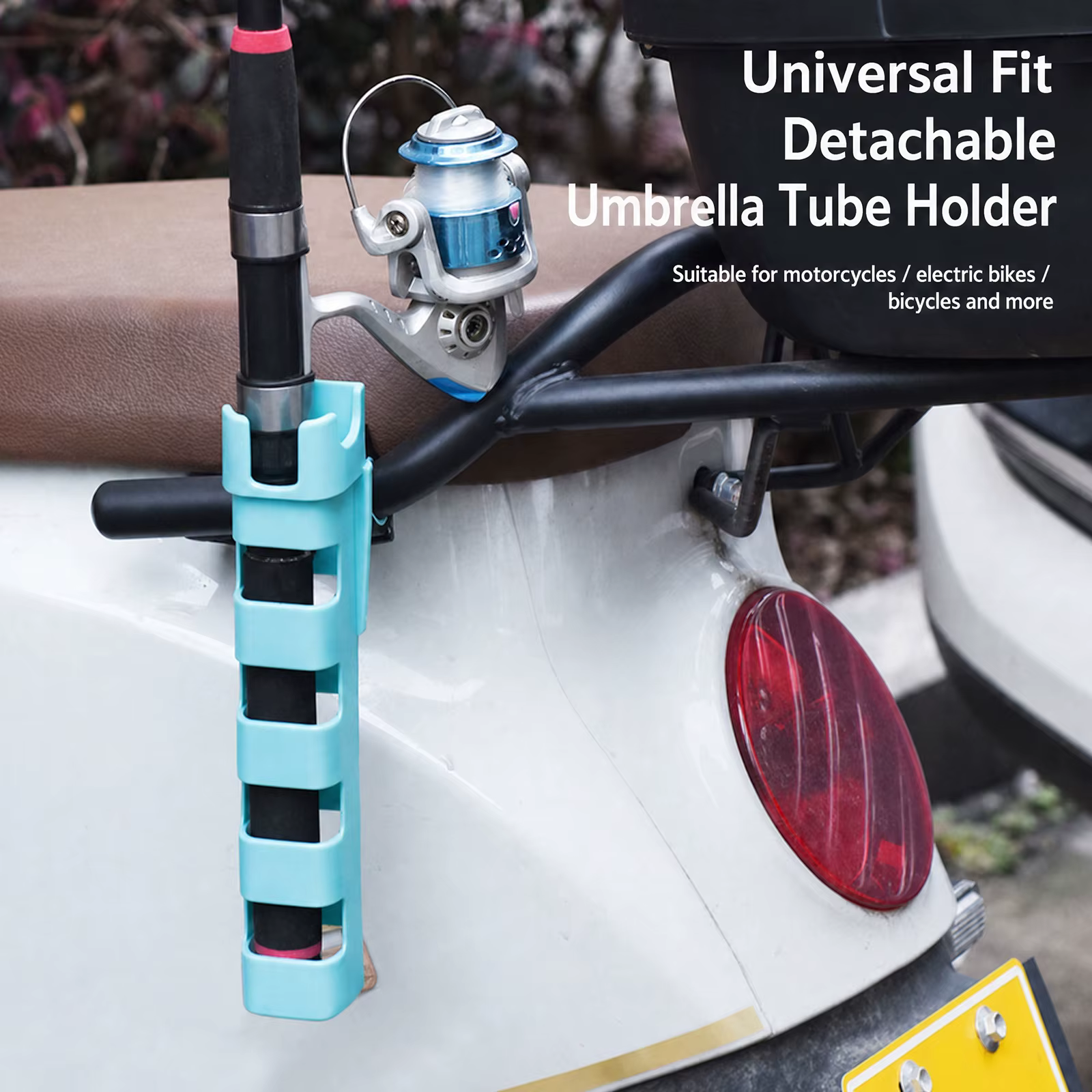Support de canne à pêche pour porte-bagages de vélo
