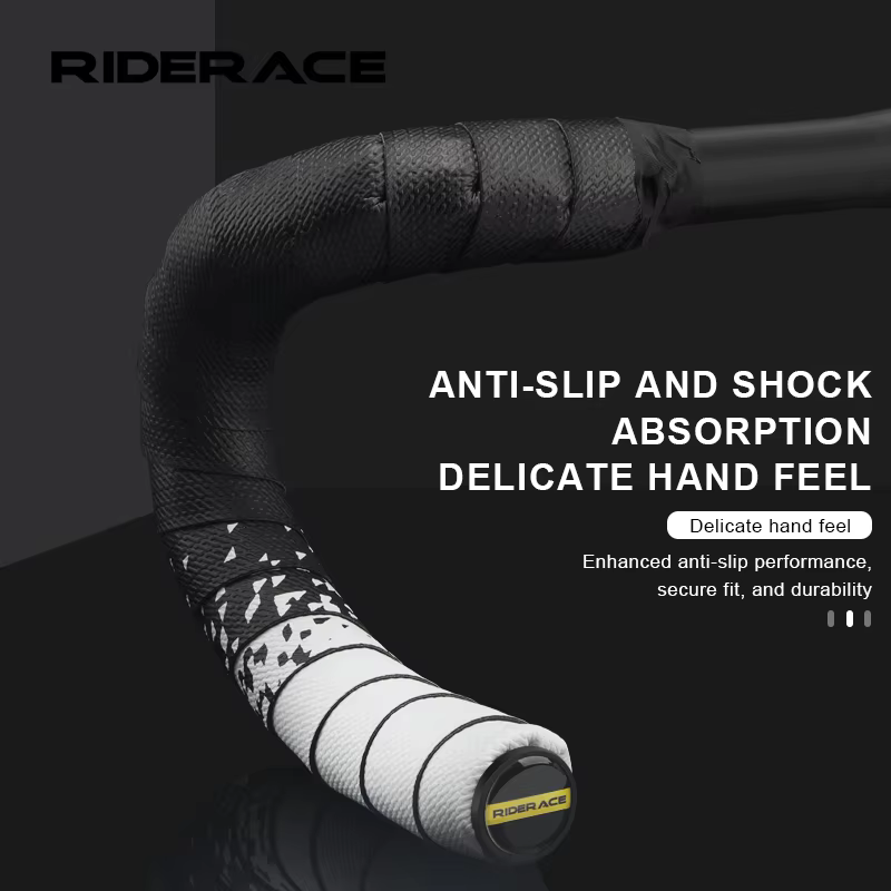 RIDERACE bandes de guidon de vélo Absorption des chocs confortable EVA + PU souple pour bande