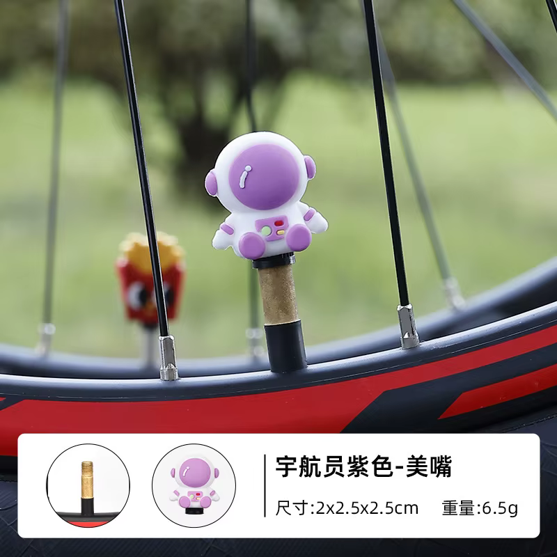 Capuchons de valve de vélo créatifs et étanches en forme de dessin animé