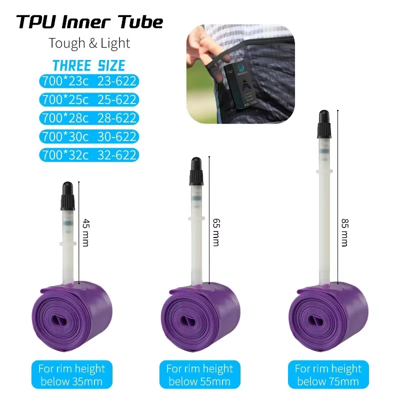 NPY vélo de route TPU chambre à air 700x23C 25C 26C 27C 28C 30C 32C