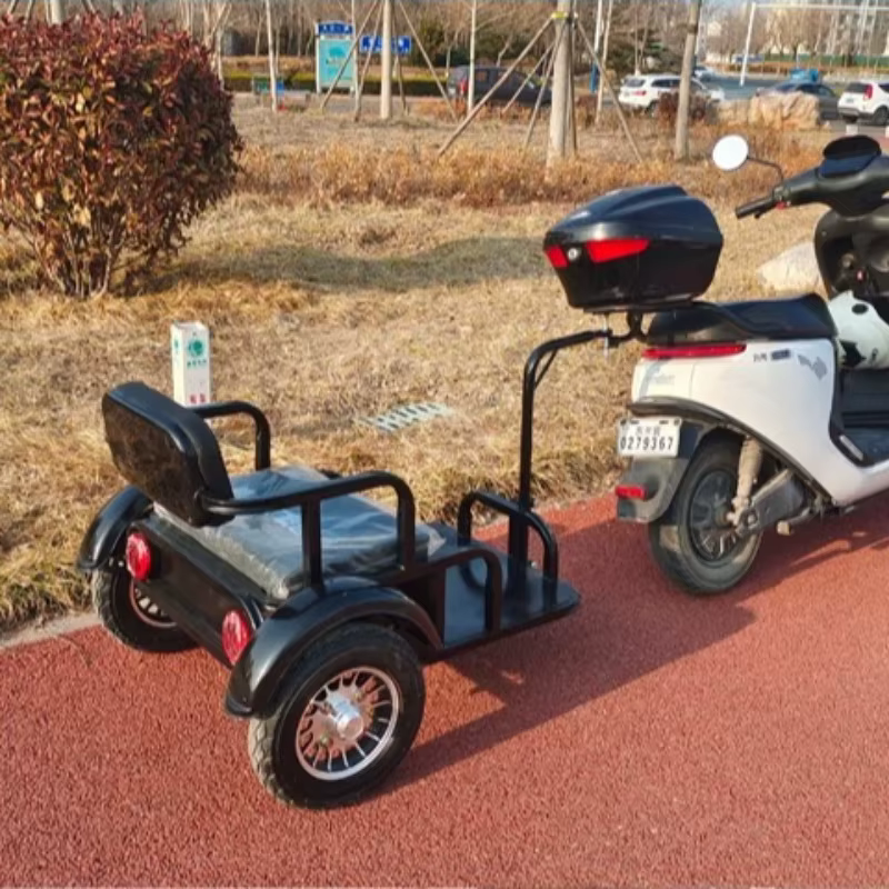 Remorque de vélo électrique d'extérieur en métal