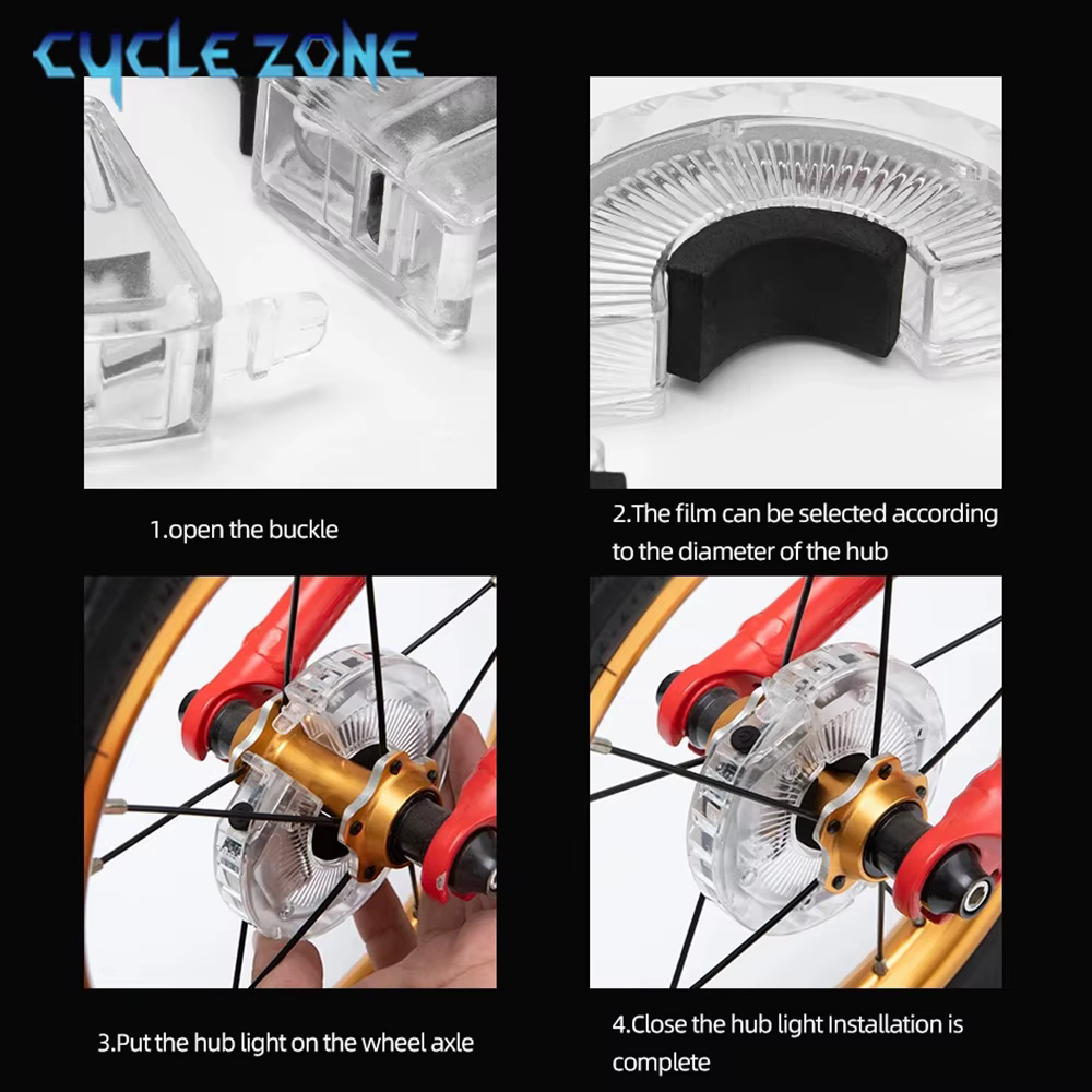 Feu de roue de vélo LED