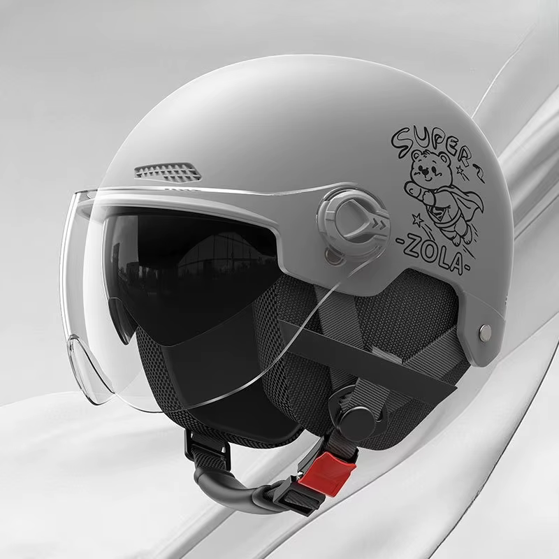 Demi-casque de moto électrique