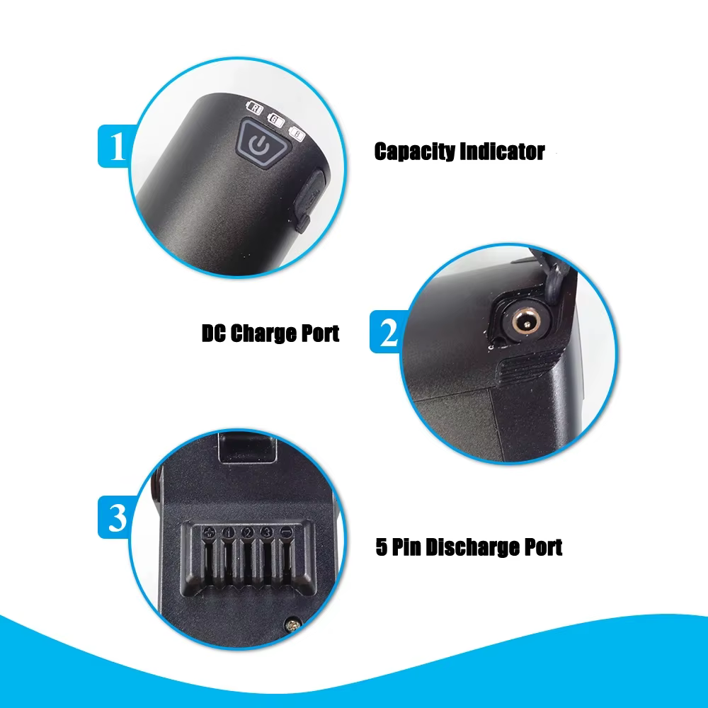 Batterie intégrée pour vélo électrique 48V 14Ah 12Ah 36V 13Ah 15Ah 16Ah 17.5Ah Li-ion pour HillMiles MileCity 1 MileTrail 1