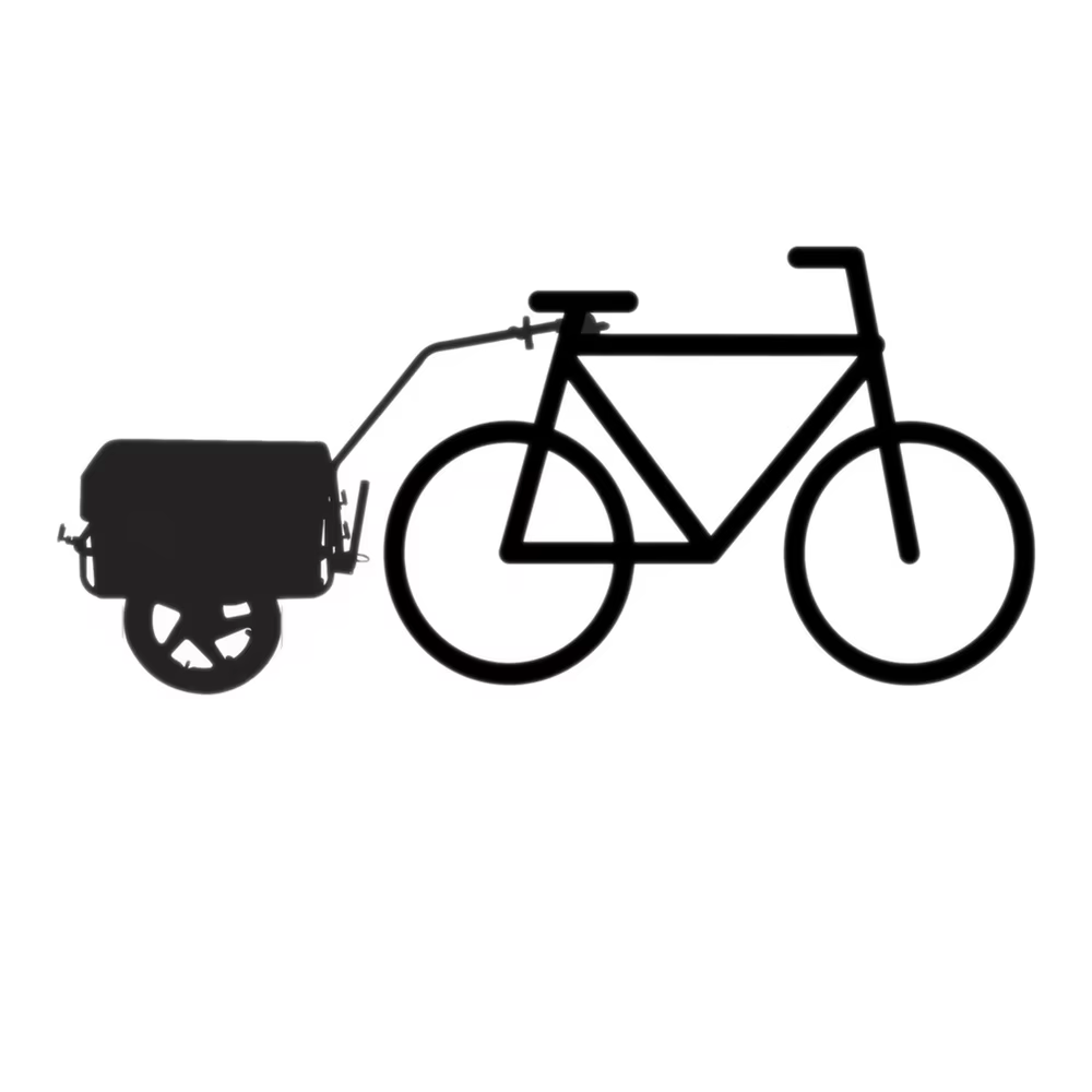 ALWAYSME-Remorque pour vélo, remorque cargo