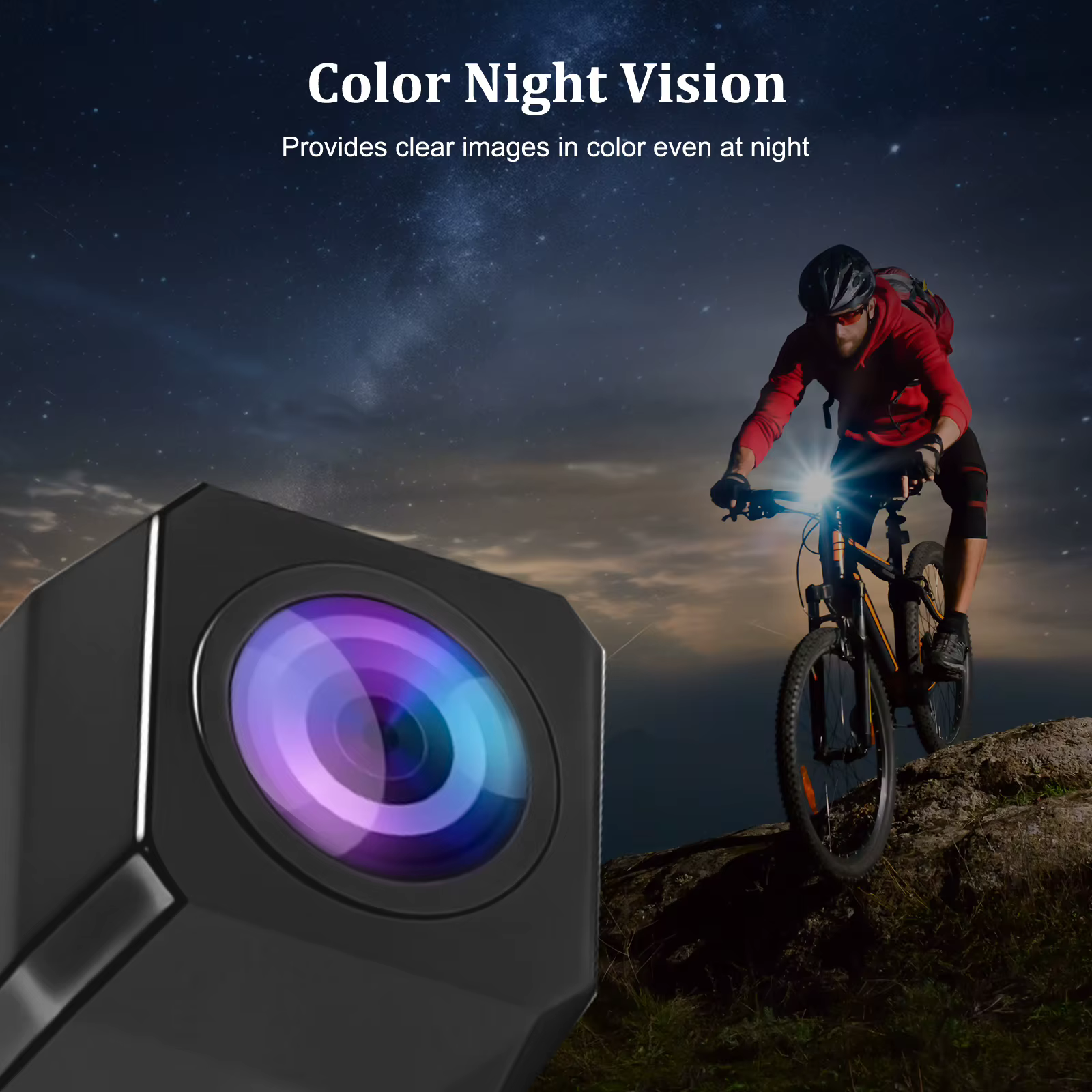 Caméra de recul pour vélo 1080P avec écran HD 5 pouces