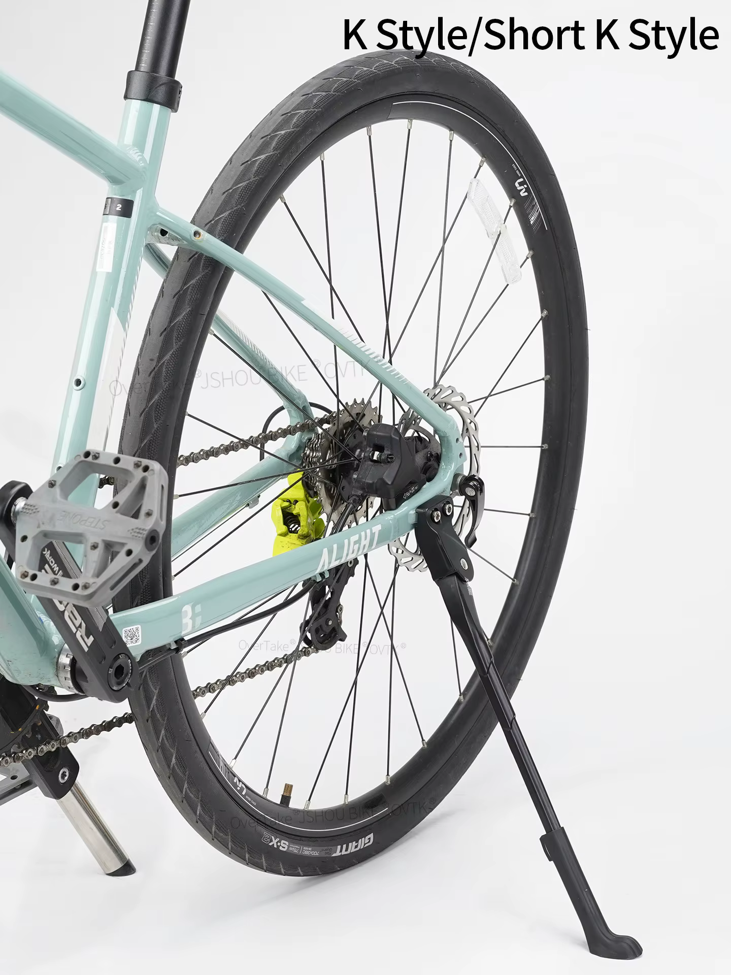 JSHOUBIKE Nouvelle génération de béquille de vélo réglable en alliage d'aluminium pour GIANT ATX XTC MARIN TREK