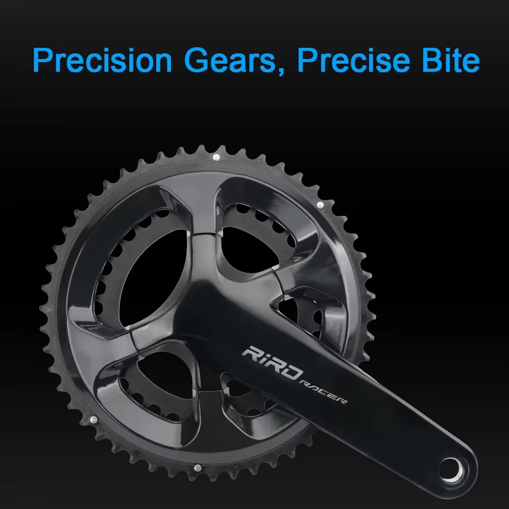 RIRO RACER R9 pédalier de vélo de route Hollowtech conception intégrée 170mm 110BCD 34-50T/39-53T doubles plateaux pour des rigides supérieures