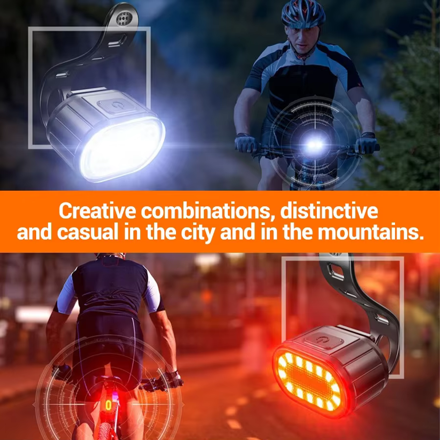 Heinast éclairage de vélo feux avant et arrière lampe