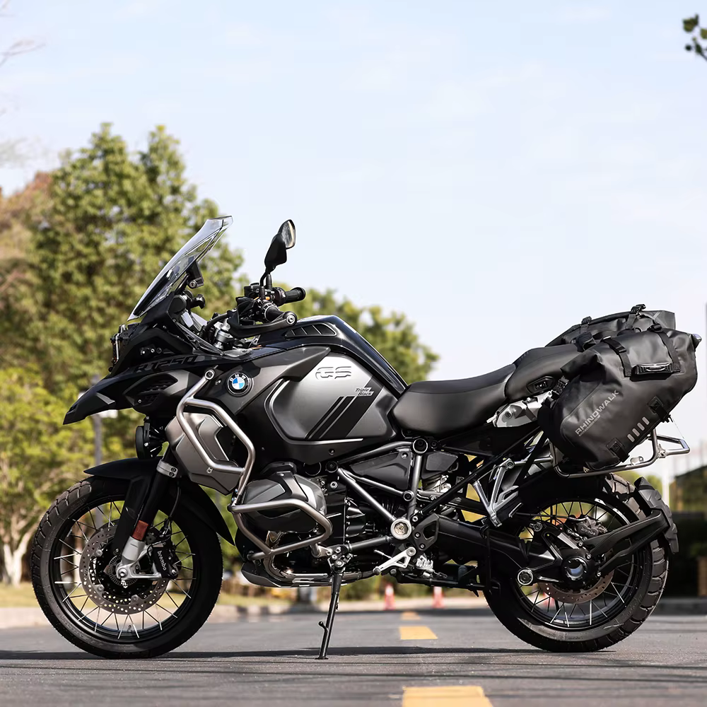 Rhinowalk 2 pièces sacoche latérale de selle de moto 18L/28L/48L étanche universelle moto équitation bagages stockage sac de voyage