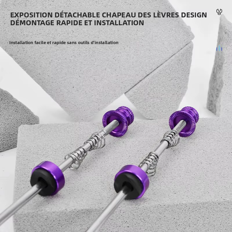 Brochettes QR à dégagement rapide pour vélo vtt