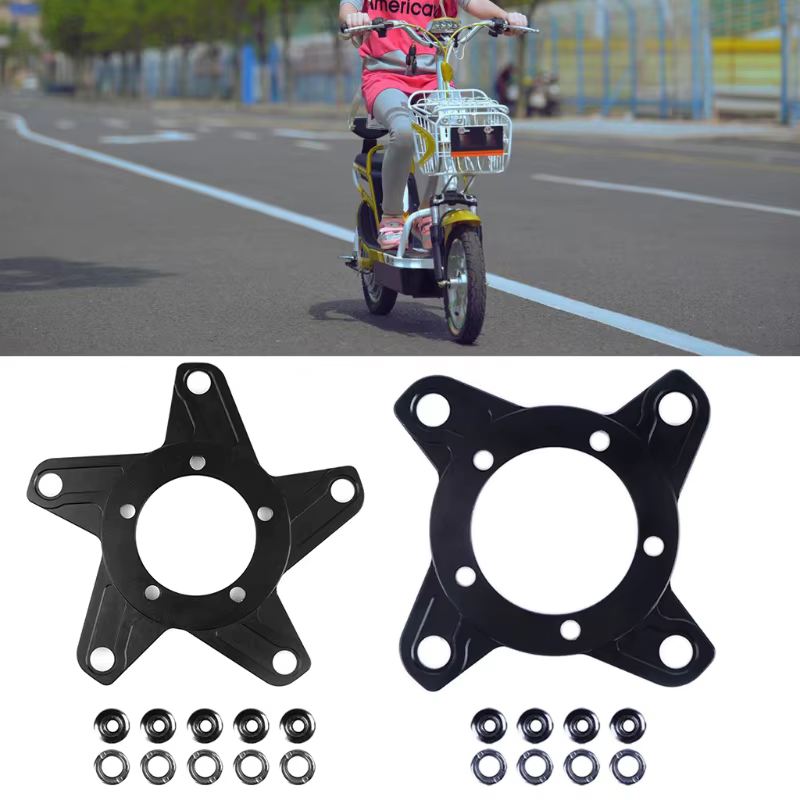 Bafang Ebike électrique BBS01 BBS02 vélo moteur araignée chaîne anneau adaptateur 104BCD 130BCD pour vtt