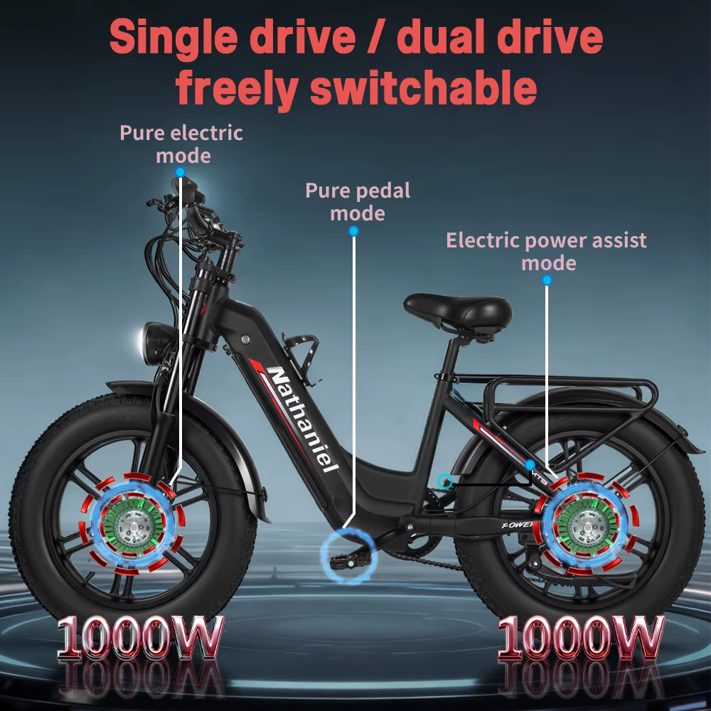 Vélo électrique Nathaniel SYR08 2000W à double moteur