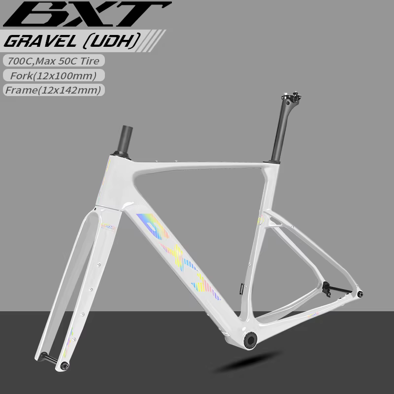 Cadre de vélo de gravier en fibre de carbone BXT T1000
