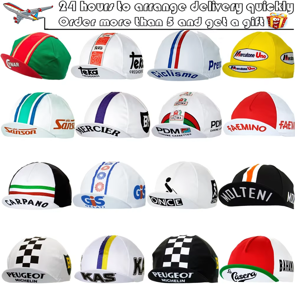 Casquette de cyclisme rétro pour hommes et femmes