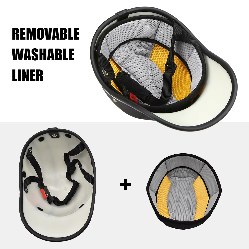 Casque de vélo en cuir ABS avec sangle réglable