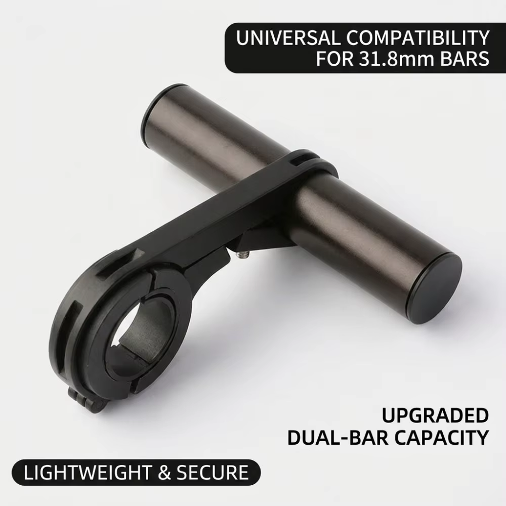 Support de fixation allongé pour guidon de VTT