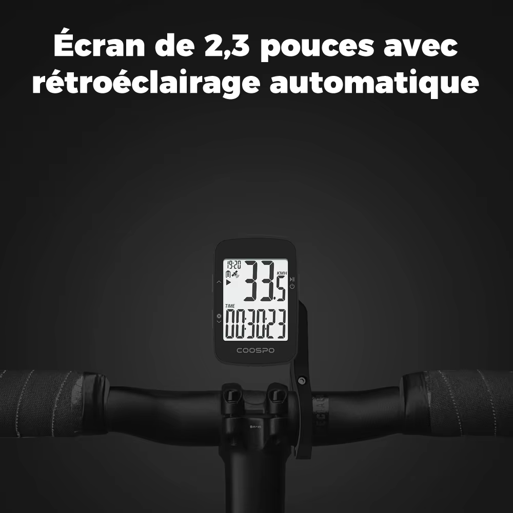 COOSPO BC26 Compteur Velo sans Fil GPS