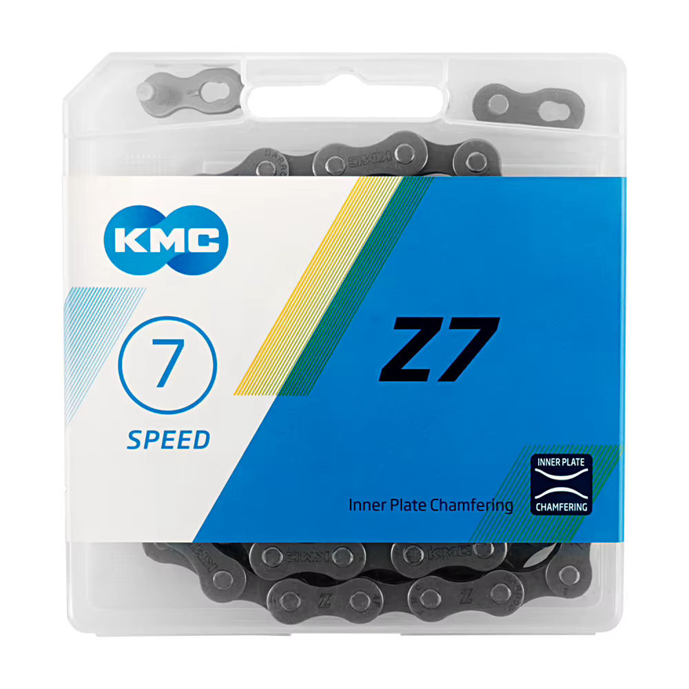 KMC Z7 Gris Marron 116L 7/14/21Vitesse ​ ​ Chaîne de vélo 1/2 "x3/32" 1x7S 2x7S 3x7S dériers