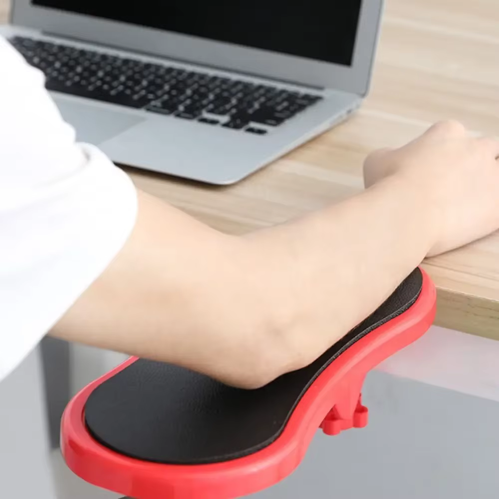 Accoudoir de bureau amovible, Support de bras de Table d'ordinateur Portable réglable, tapis de souris rotatif, repose-poignet, accessoire de bureau