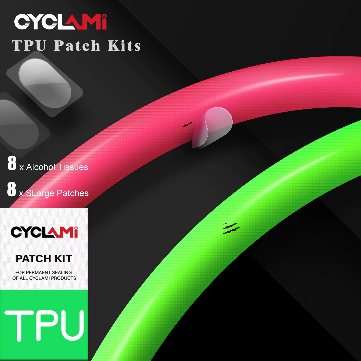 CYCLAMI Kit de Réparation d'outils de Patch