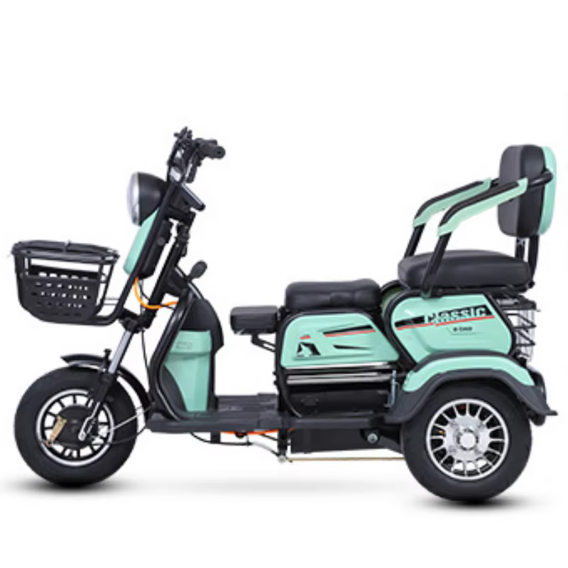Mini Scooter électrique adulte Tricycle passager 3 roues pour personnes âgées avec siège bébé 1000W puissant