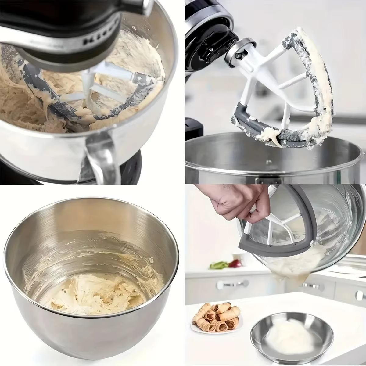 Accessoires en silicone de 4,5 à 5 pouces compatibles avec le batteur sur socle inclinable KitchenAid pour améliorer votre expérience de pâtisserie