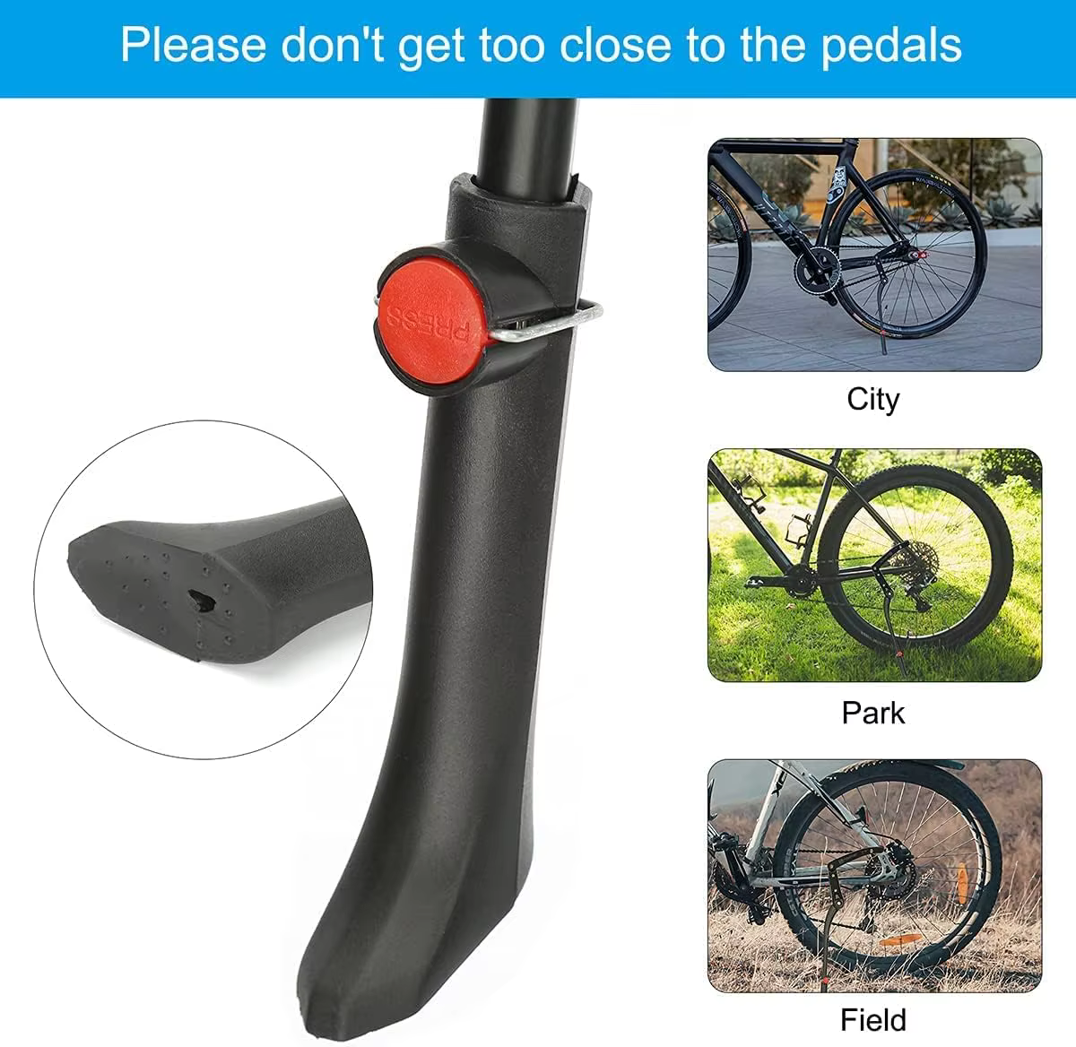 Béquille de vélo réglable