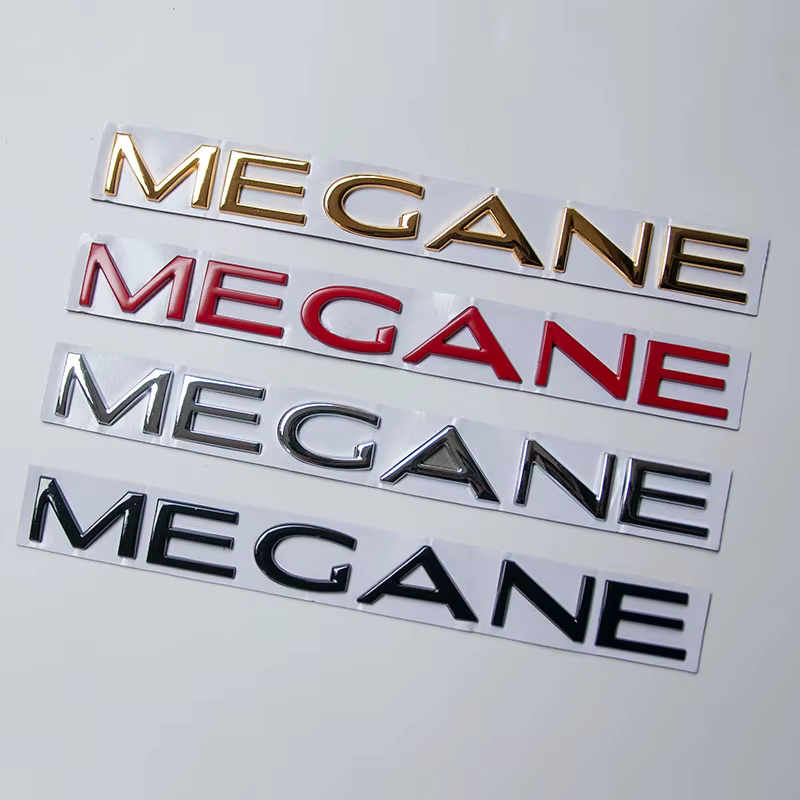 Autocollants de coffre avec lettres MEGANE, pour Renault MEGANE 1 2 3 4 MK1 MK2 MK3 MK4 RS, accessoires extérieurs
