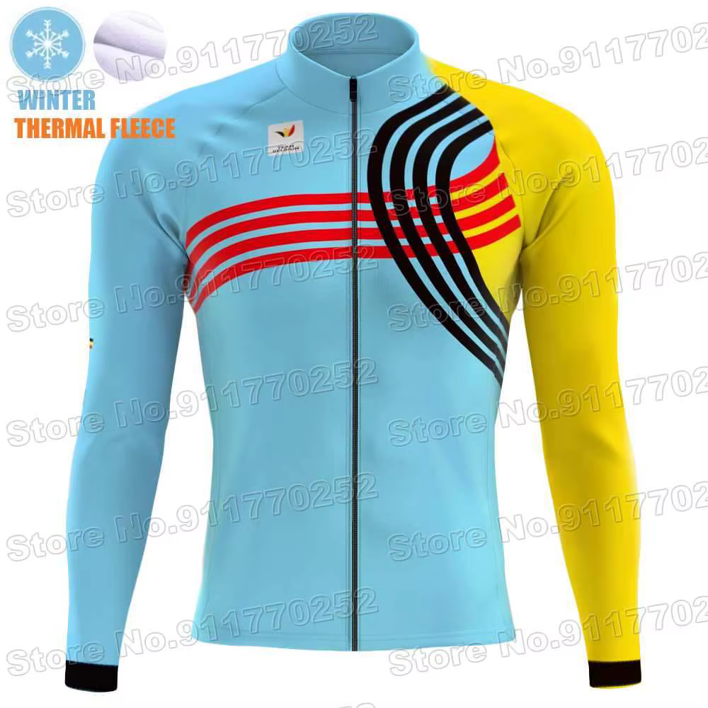 Maillot de cyclisme de l'équipe nationale de Belgique 2025 pour homme