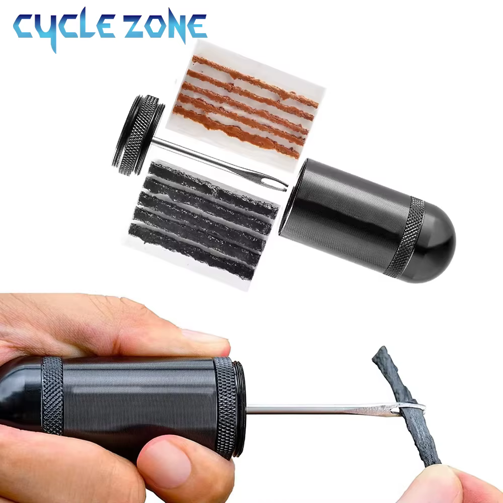 Kit de réparation de pneus sans chambre à air de vélo Portable