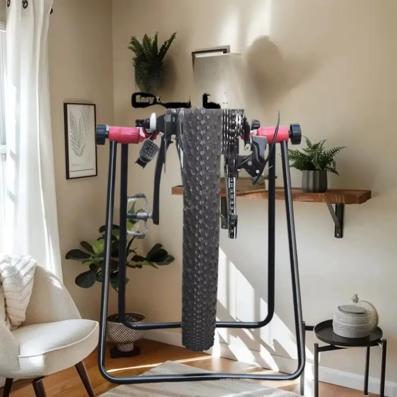 Support de stationnement vertical triangulaire pour vélo