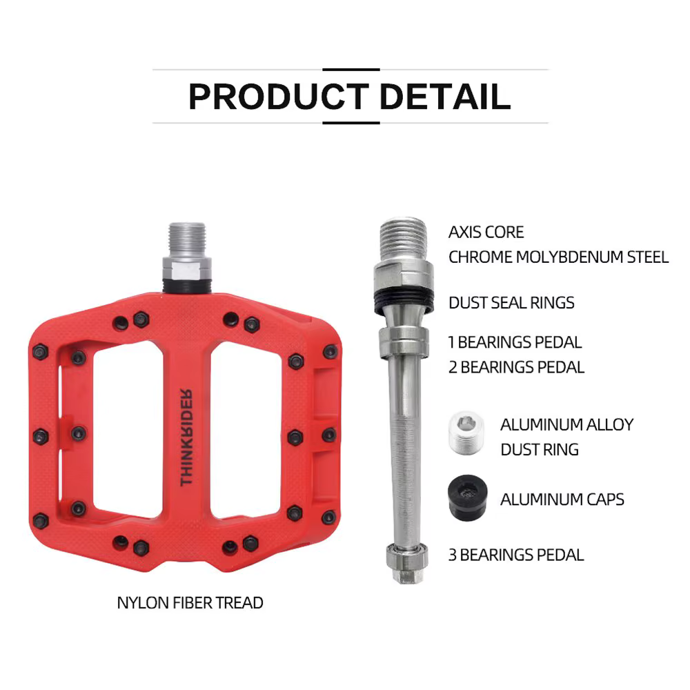 ThinkRider-Pédales de vélo plates VTT et route
