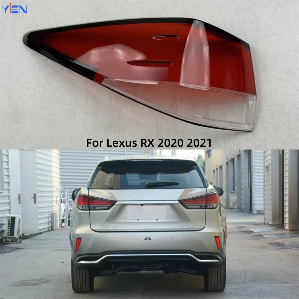 Pour Lexus RX RX300 RX350 RX450 2020 2021 Accessoires pour véhicules Remplacement de feux de voiture Coque de lentille en verre Coque de feu arrière