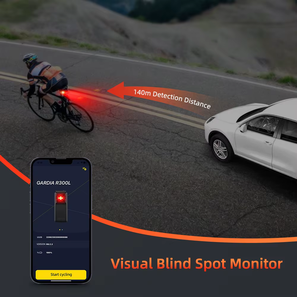 Camaroca W100 vélo rétroviseur Radar cyclisme feu arrière frein détection lampe selle tige