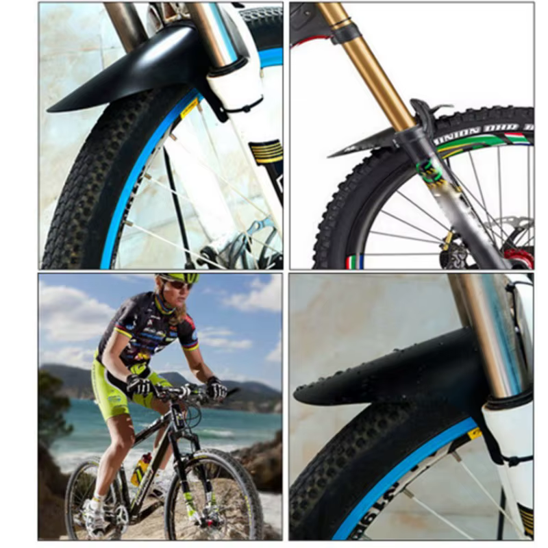 Garde-boue léger noir pour vélo VTT