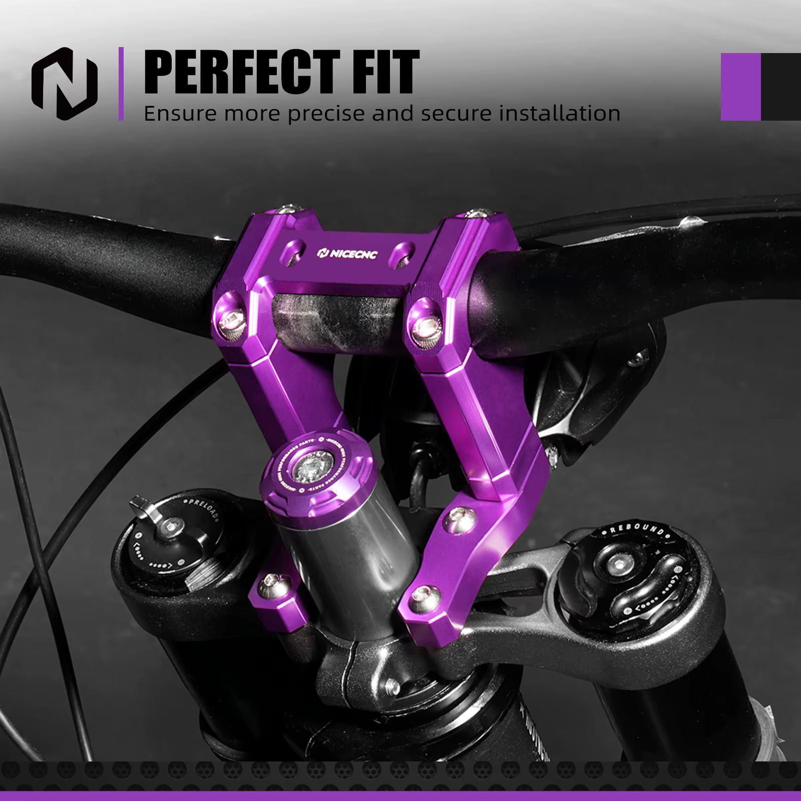 NICECNC pour 2024 Surron Light Bee X S L1E vélo de saleté électrique barre de guidon avant support de montage fourche Kit de noyau de Suspension