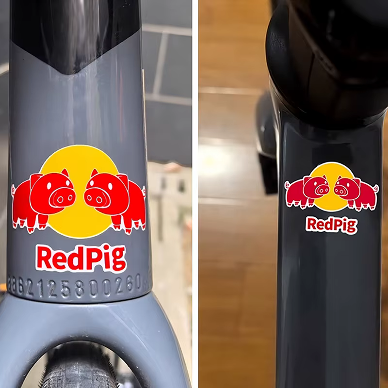 Autocollants amusants pour Tube de tête de vélo