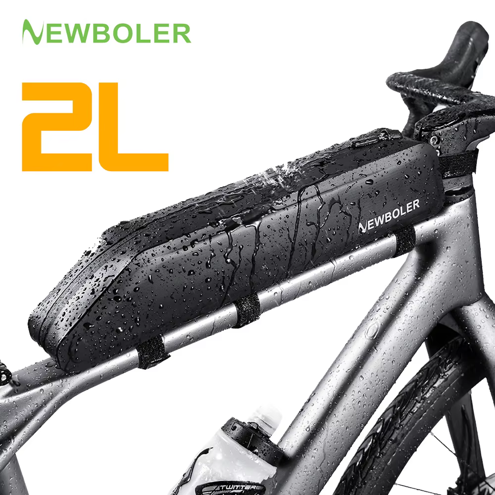 NEWBOLER 2L sac de vélo cadre Portable Tube avant sac de cyclisme vtt route