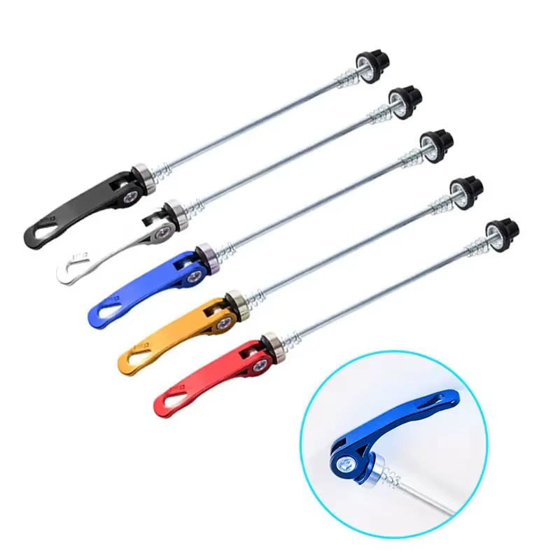 Nouveau brochettes de moyeu de roue de vélo avant arrière QR axe à dégagement rapide
