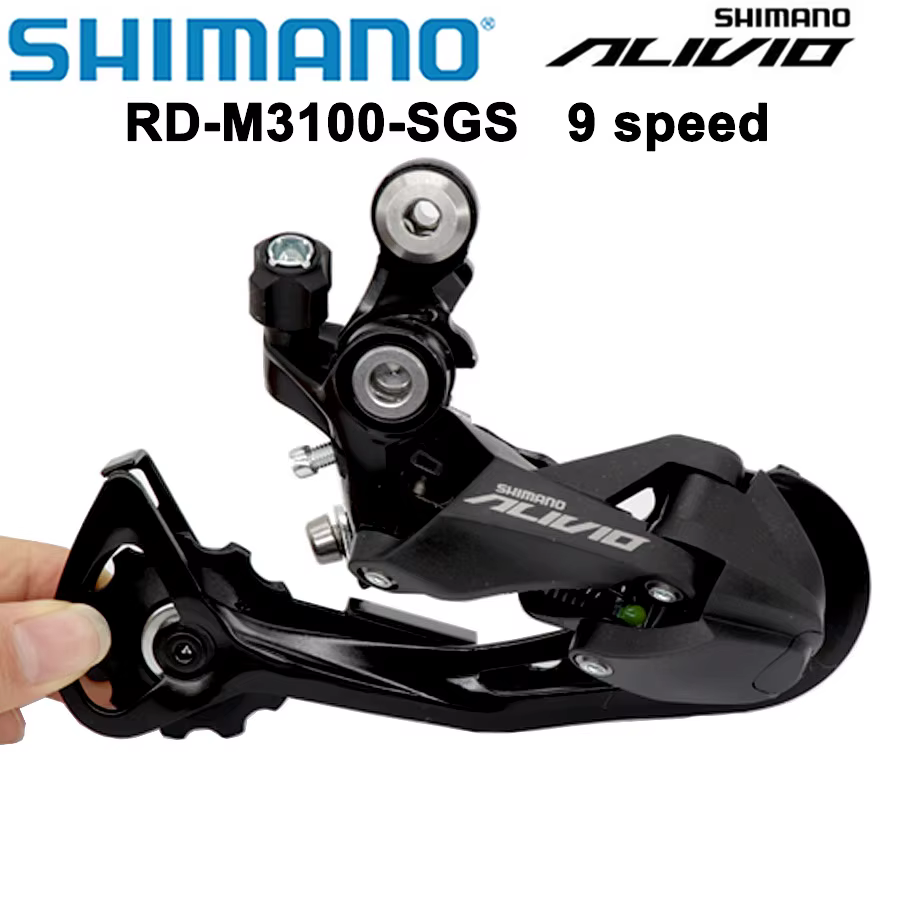 Shimano Alivio M3100 9S levier de vitesse droit dérailleur arrière SGS 9 vitesses pour vtt vélo montagne