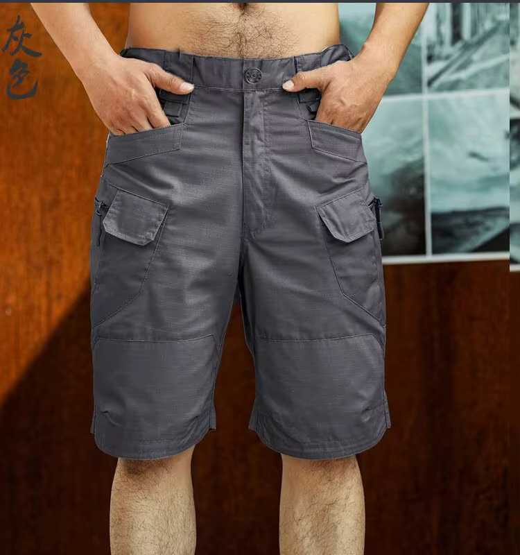 Shorts cargo tactiques pour hommes, été, fins, à séchage rapide, pantalons urbains imperméables, shorts décontractés pour l'entraînement, multi-poches, pour la randonnée et le trekking