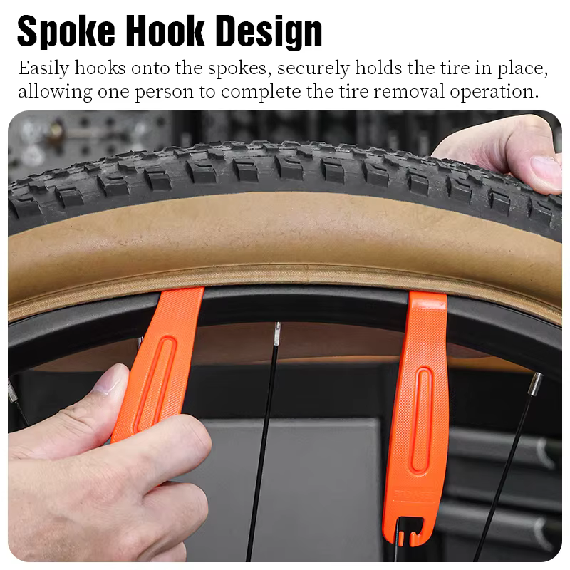 LEBYCLE 3 pièces leviers de pneu tige de vélo cyclisme barre de levier outils de réparation ouvreur
