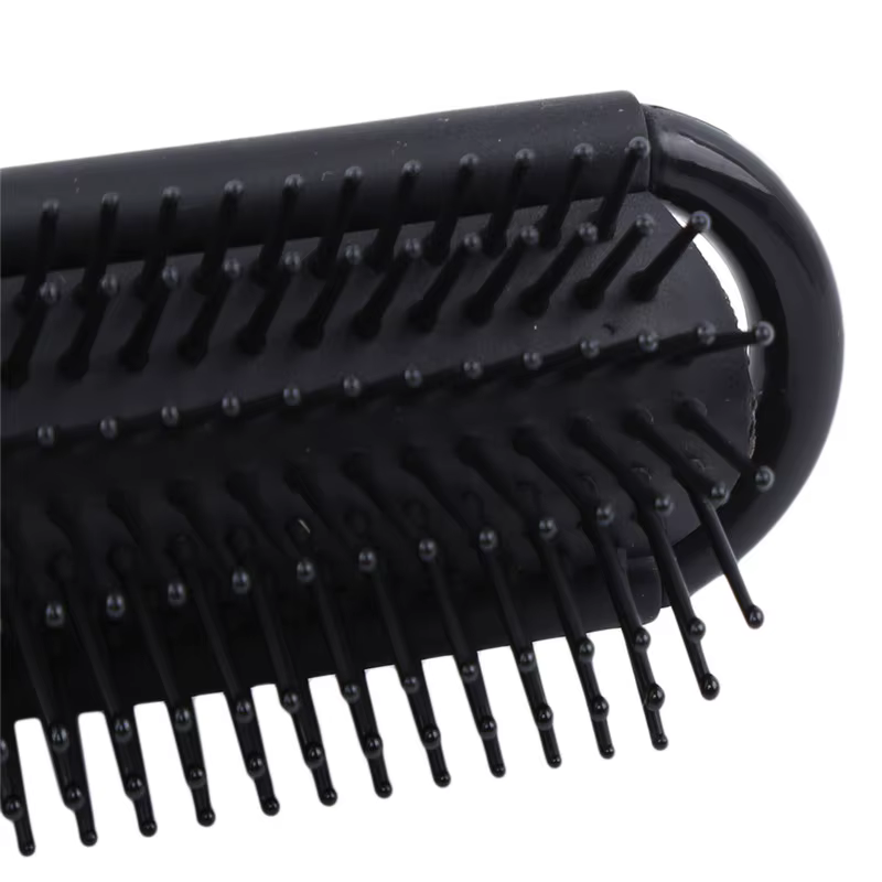 Brosse à cheveux pliante avec miroir, peigne de voyage professionnel Portable pour femmes et hommes, brosse de Massage antistatique, outils de coiffure