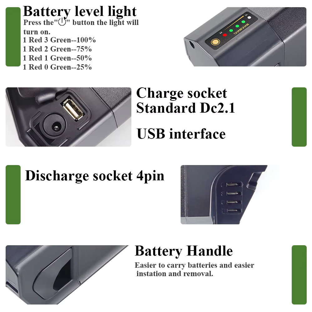 Maratron 36V 10, 4Ah 12Ah 14Ah pour maxtron Trekking 28 pouces modèle MT-11 et remplacement de batterie MT-12
