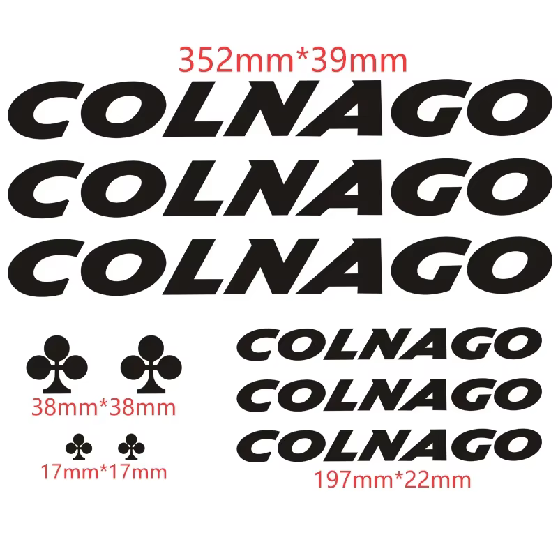 Autocollants de tailles personnalisables pour cadre de vélo