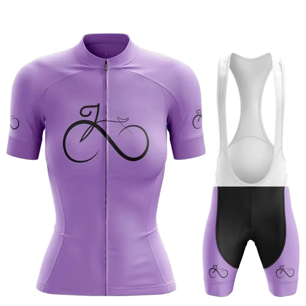 Maillot de cyclisme respirant à manches courtes pour femme